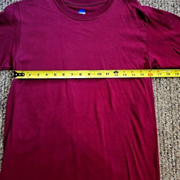 2 - NCAA Solid Short Sleeve T-Shirts Team Uniform Chore Workwear Brown & Maroon - Picture 7 of 11
